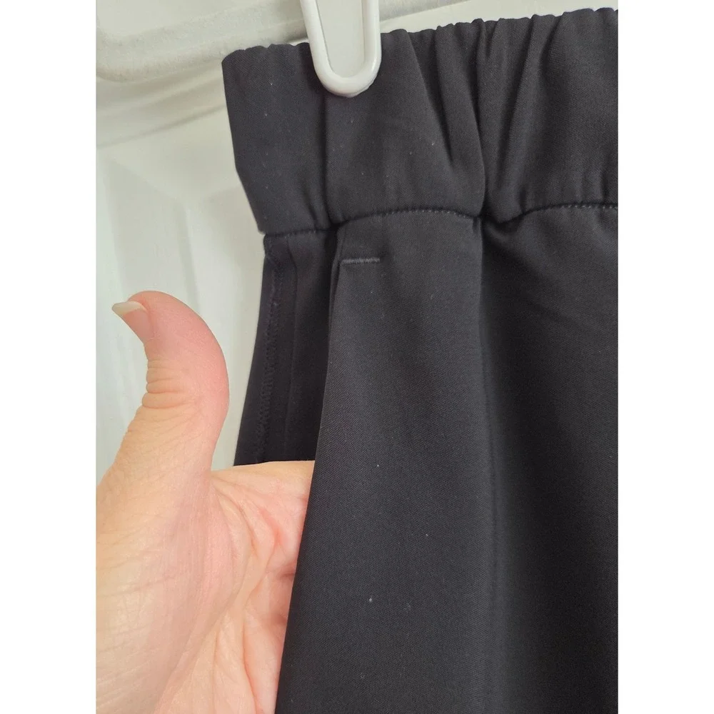 Lululemon On The Fly Skirt Black Elastic Waist Drawstring Athleisure Size 8 - Picture 7 of 7